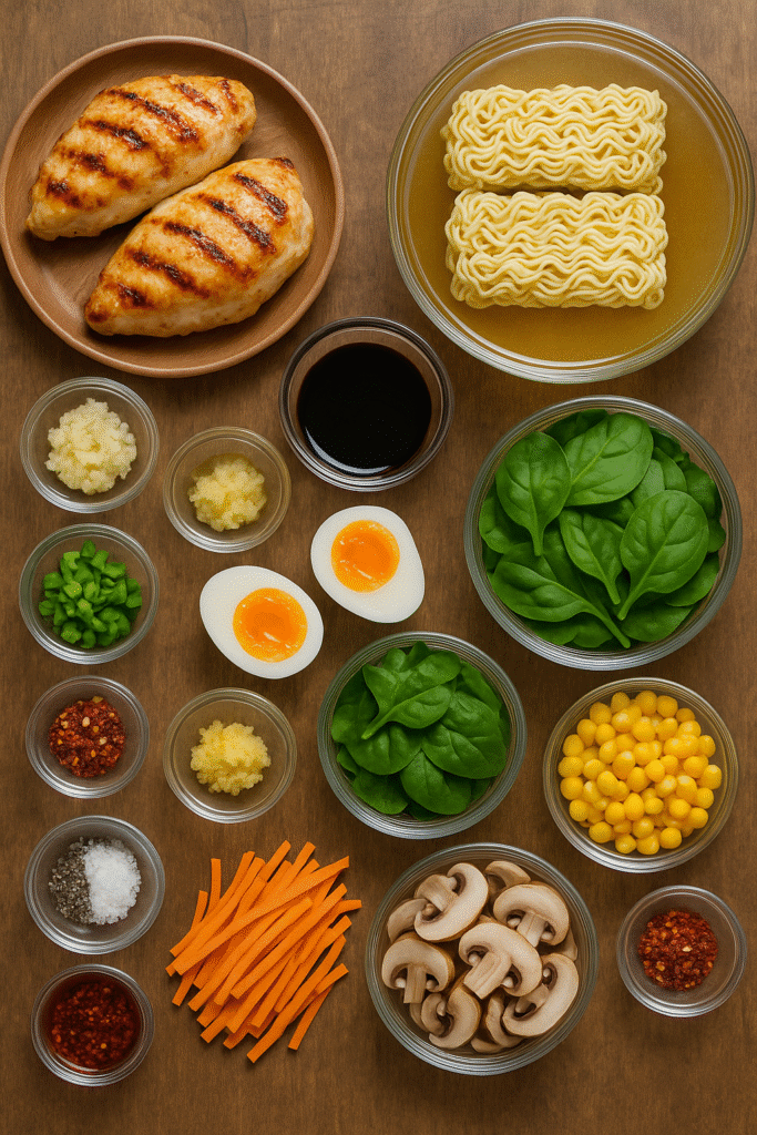 Chicken Ramen Recipe Ingredients