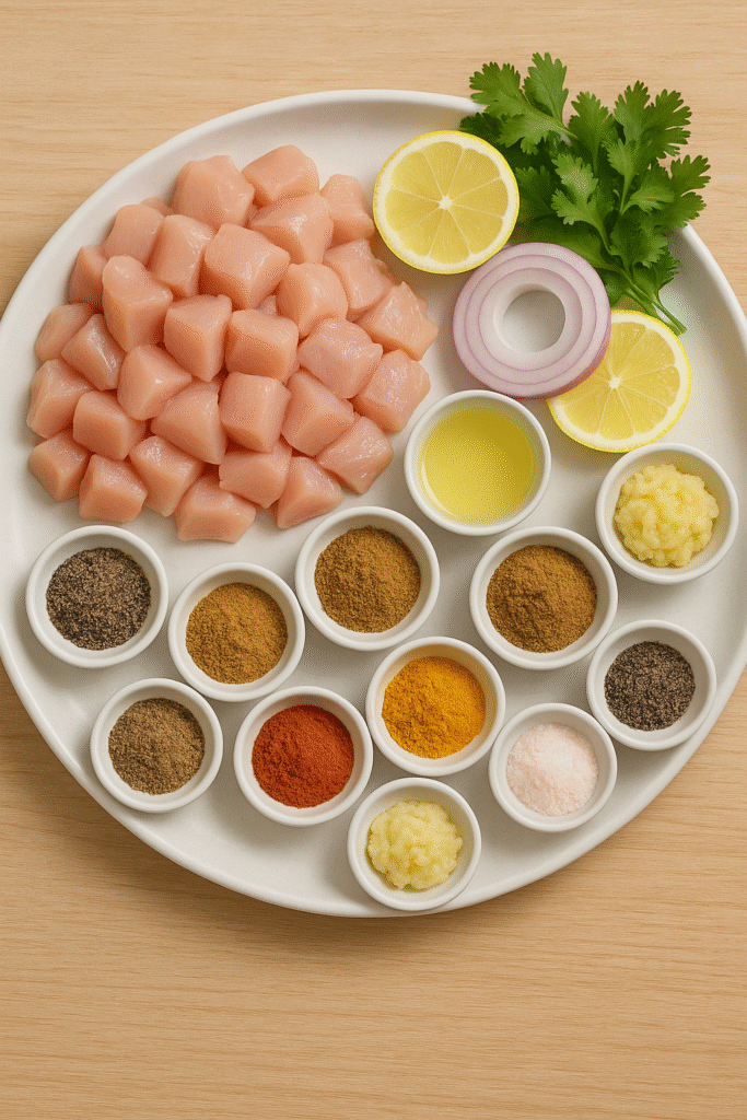 Chicken Tikka Recipe Ingrediensts